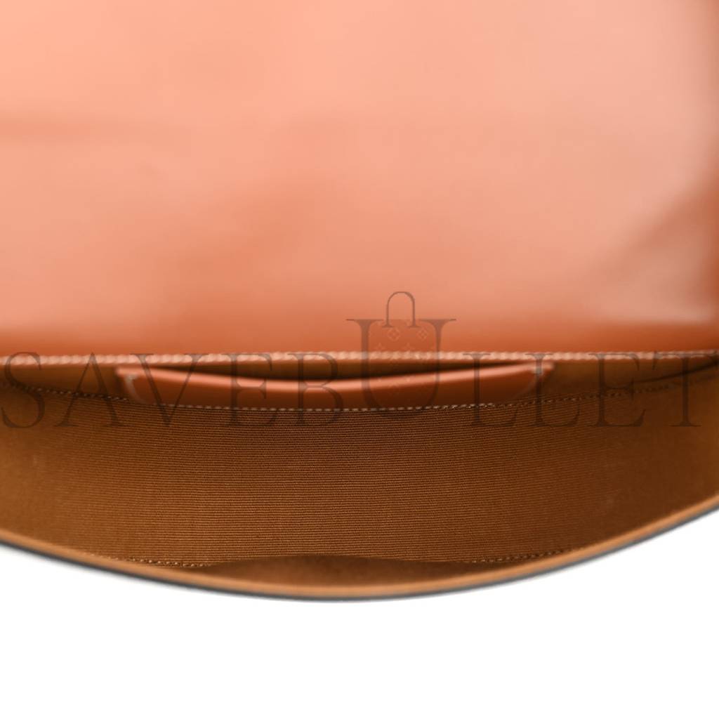 Ce**e calfskin triomphe canvas besace tan (22*14*6cm)