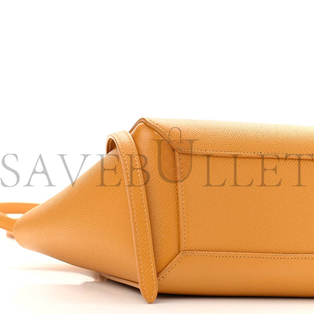 Ce**e grained calfskin nano belt bag calendula (20*18*10cm)