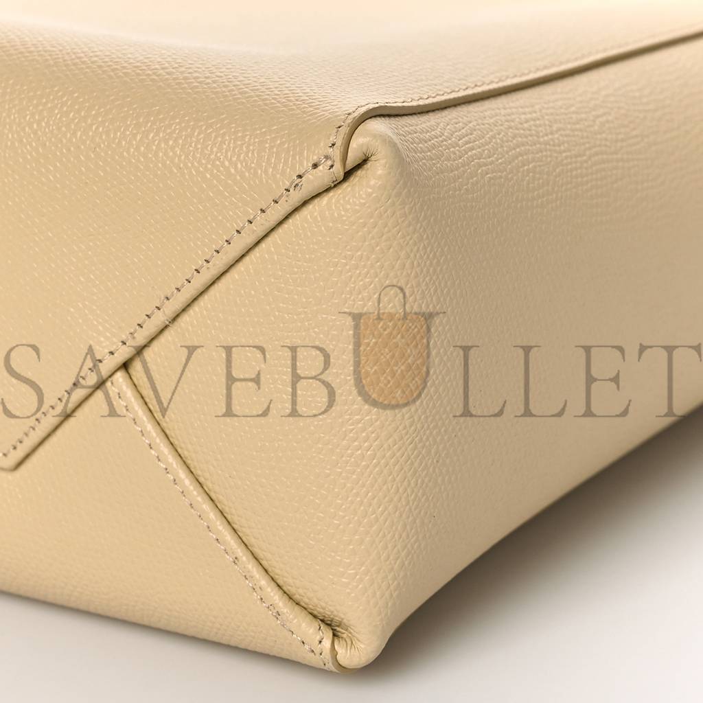 Ce**e grained calfskin small vertical cabas sand (29*23*10cm)
