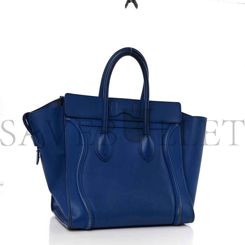Ce**e smooth calfskin mini luggage royal blue (48*31*30cm)