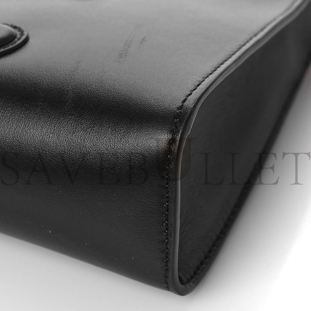 Ce**e smooth calfskin cuir triomphe shoulder bag black (23*11*6cm)