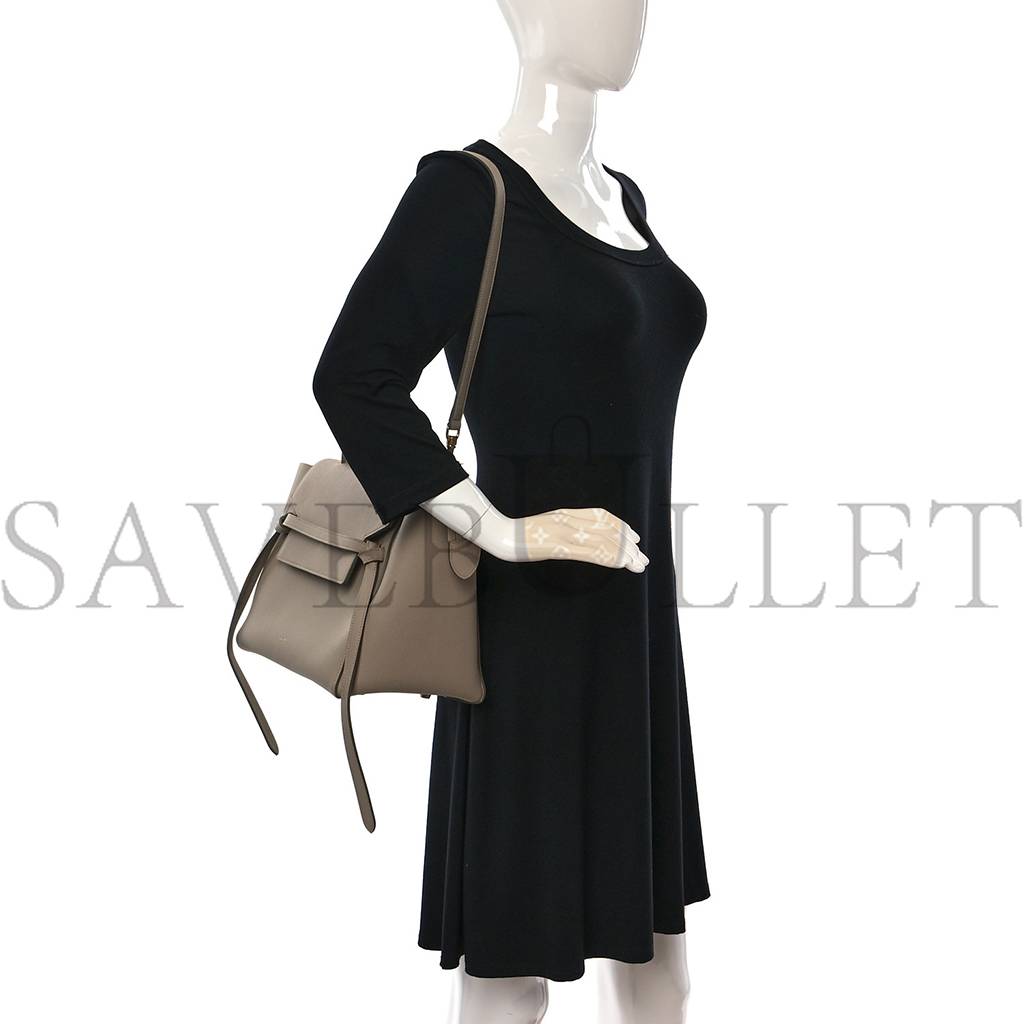 Ce**e grained calfskin mini belt bag dune (30*22*17cm)