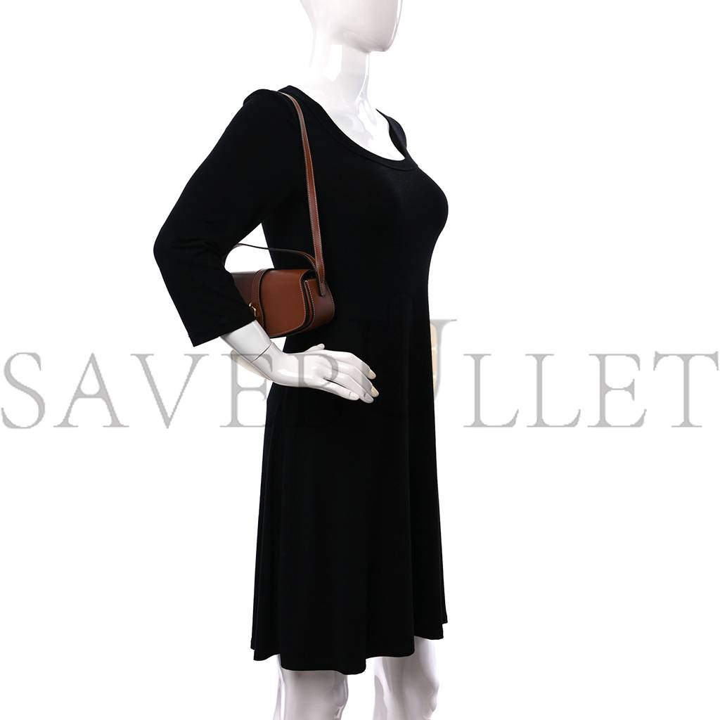 Ce**e smooth calfskin tabou clutch on strap tan (20*10*5cm)