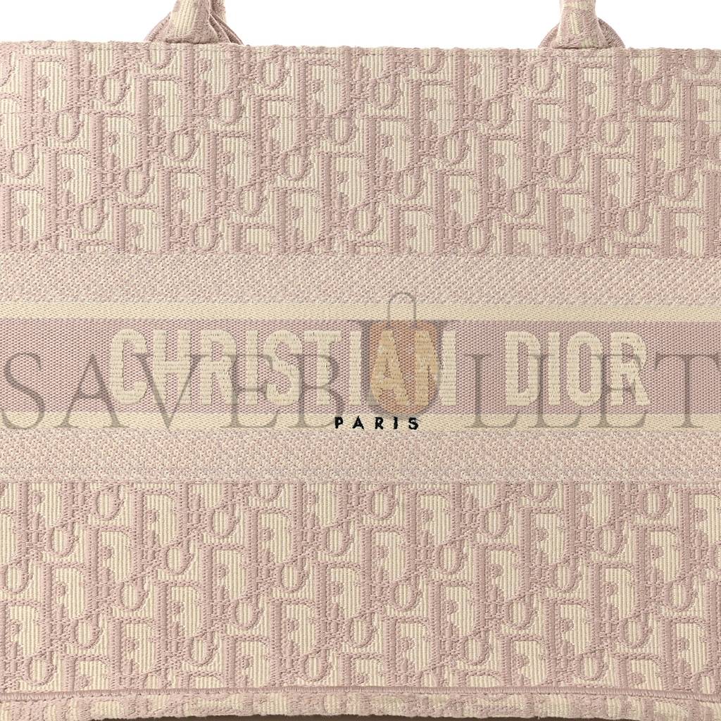 D*or oblique medium book tote rose des vents (36*25*15.2cm)