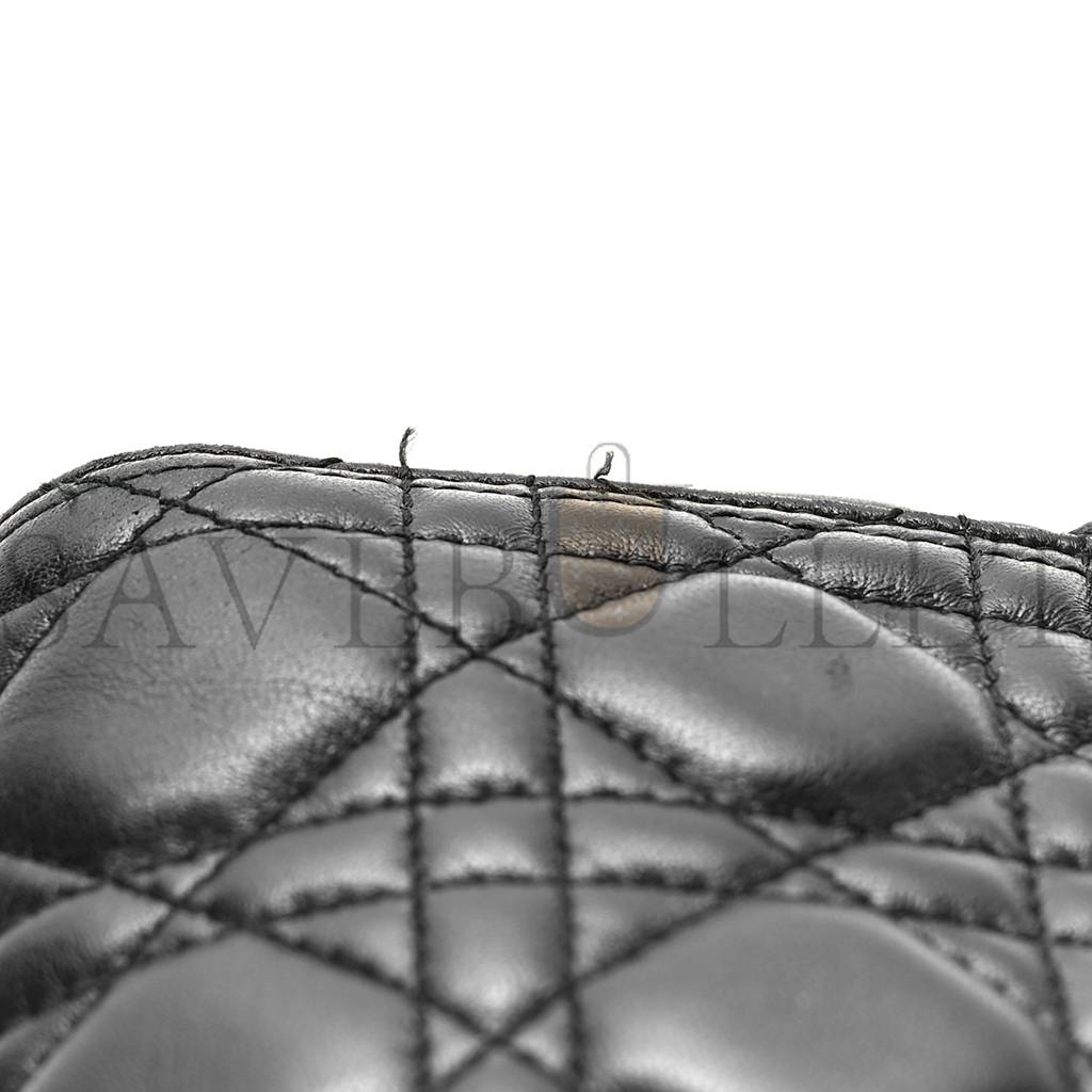 D*or lambskin cannage large lady D*or black (32*25*12.1cm)