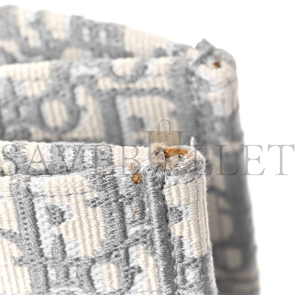 D*or oblique medium book tote grey (36*27*14cm)