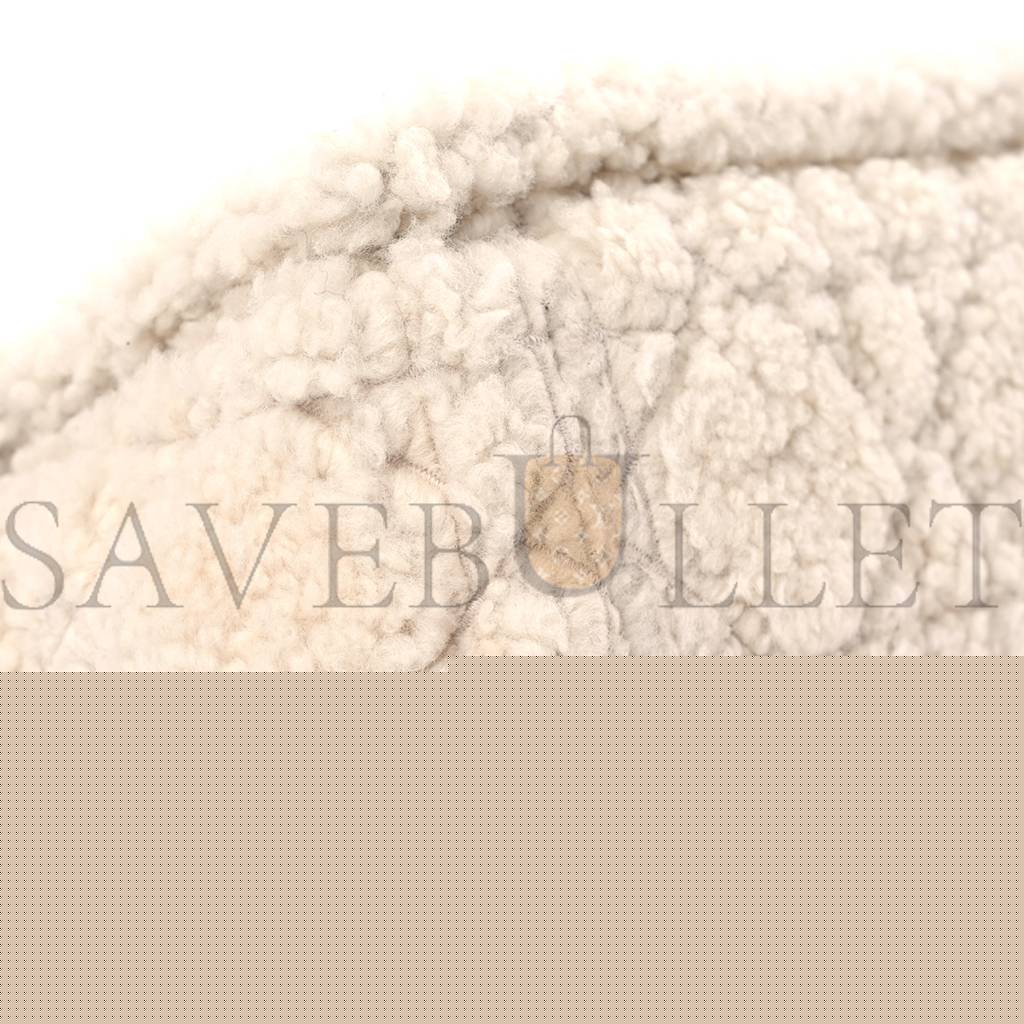 D*or shearling cannage medium caro bag natural (29*17*9.5cm)