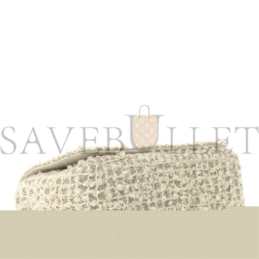 D*or tweed cannage small caro bag white (20*12*6.4cm)