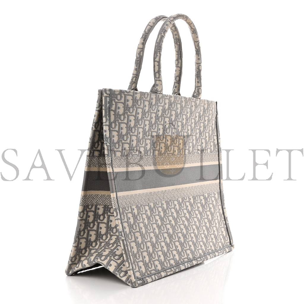D*or oblique large book tote grey (42*35*16.5cm)