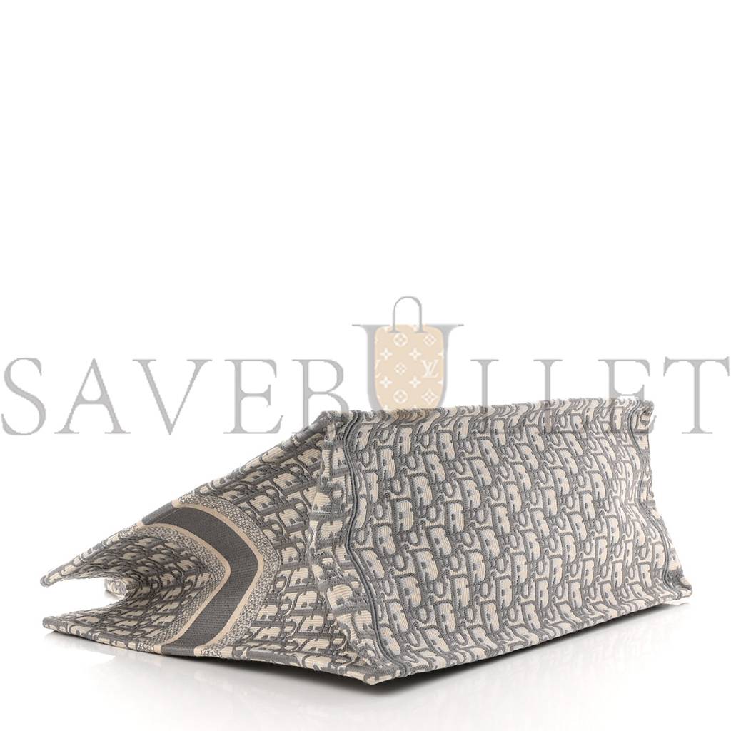 D*or oblique large book tote grey (42*35*16.5cm)