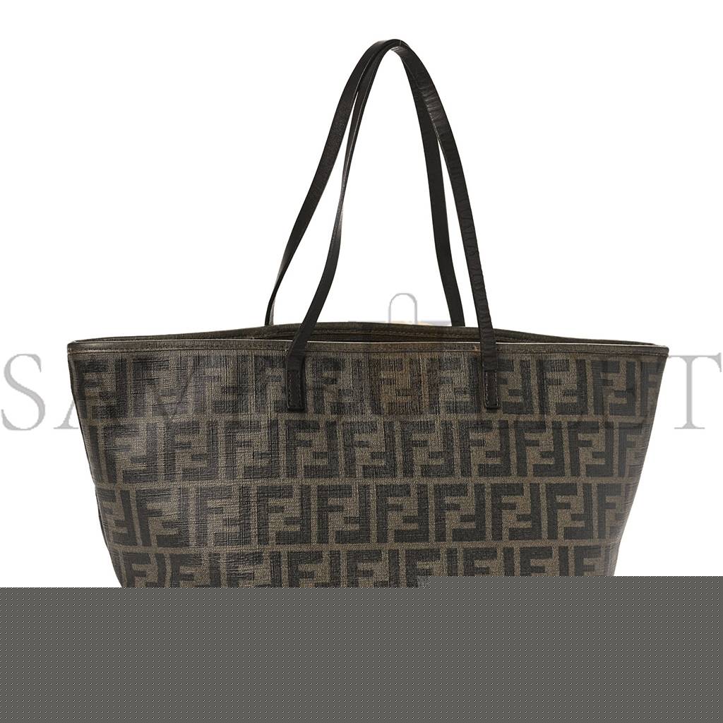 F**di zucca spalmati medium roll tote tobacco viola (47*36*27cm)