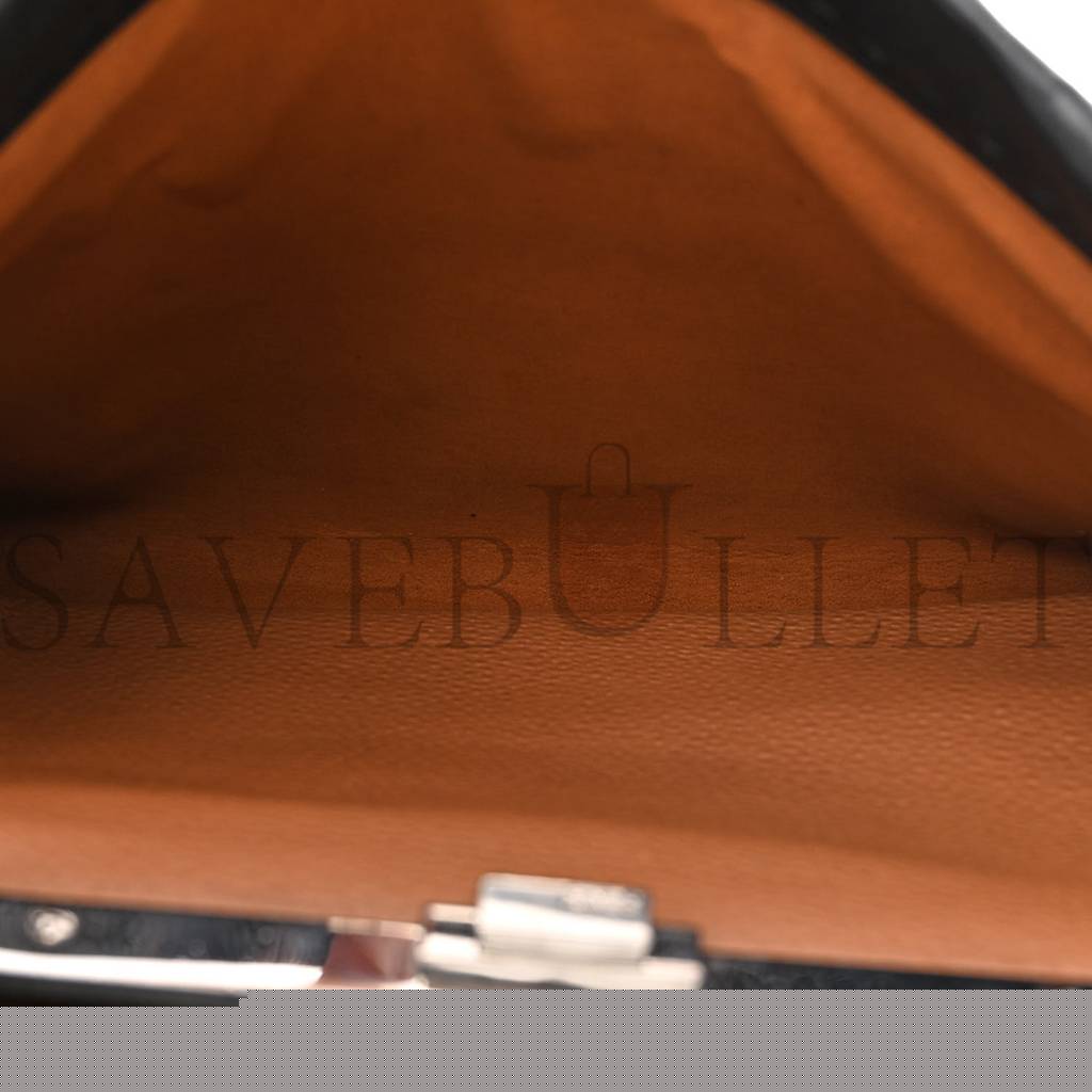 F**di cuoio romano selleria bi-color large peekaboo iconic satchel black mou (39*30*18cm)