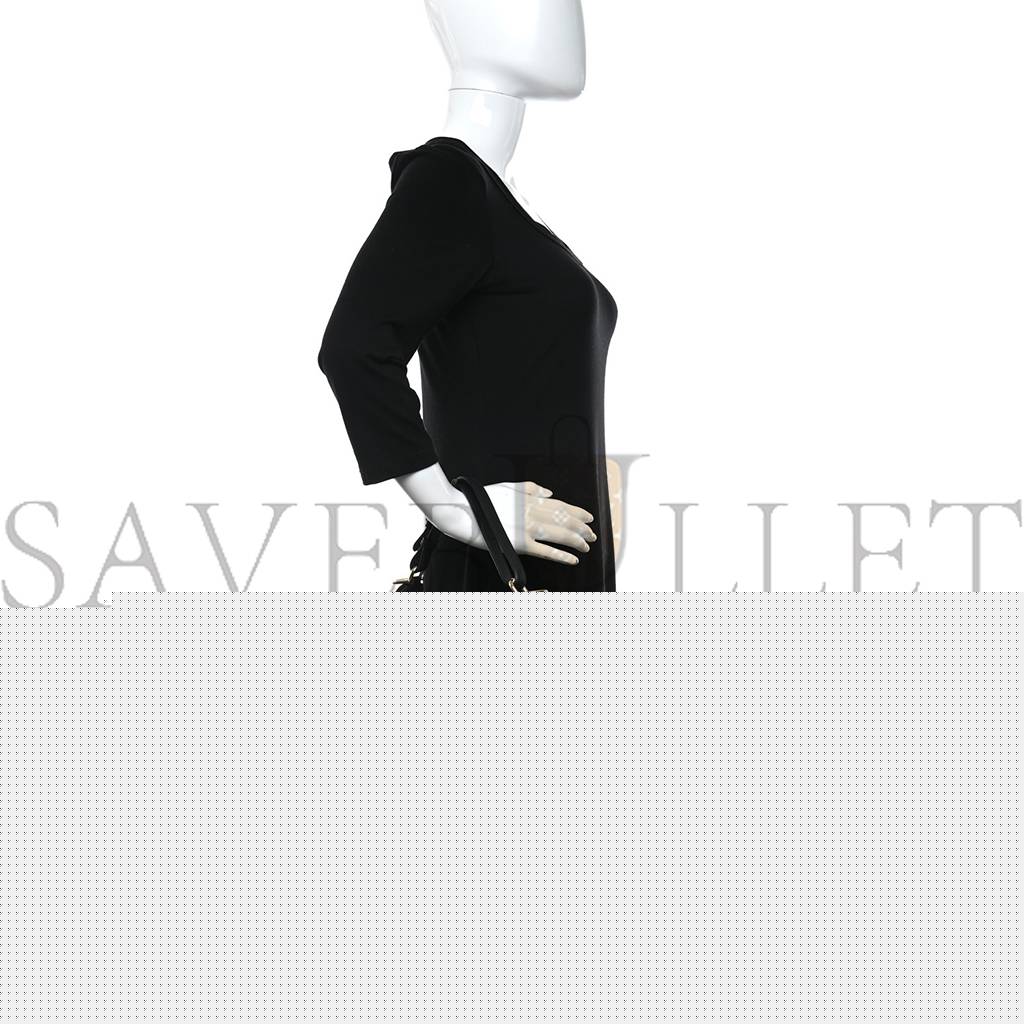 F**di vitello grace matte small F**digraphy hobo bag black (28*23*10cm)