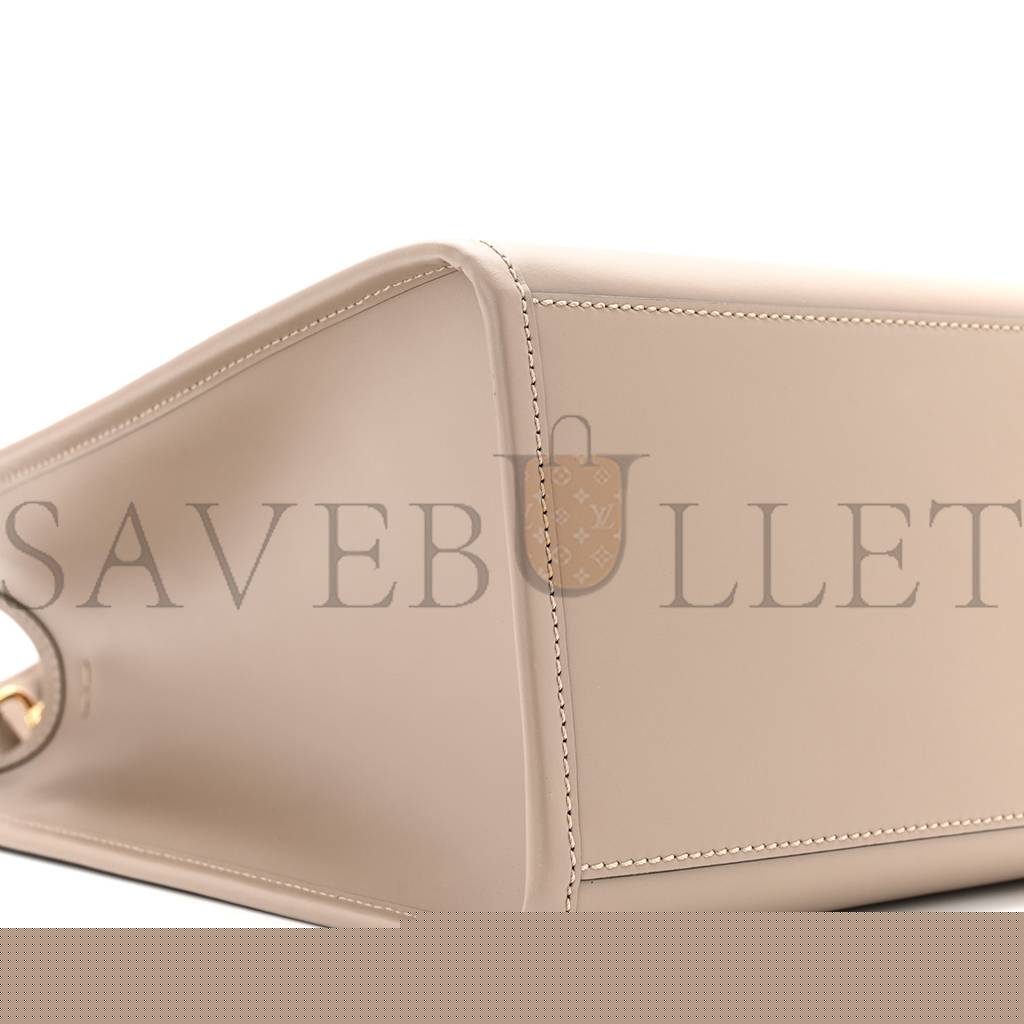 F**di vitello king plexiglass logo embossed medium F**di sunshine shopper tote tortora (36*30*16cm)