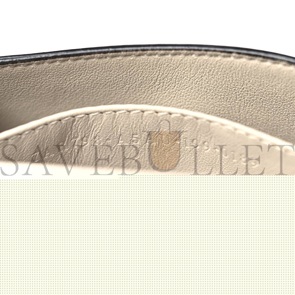 F**di patent nano baguette belt charm white (10*7*2cm)